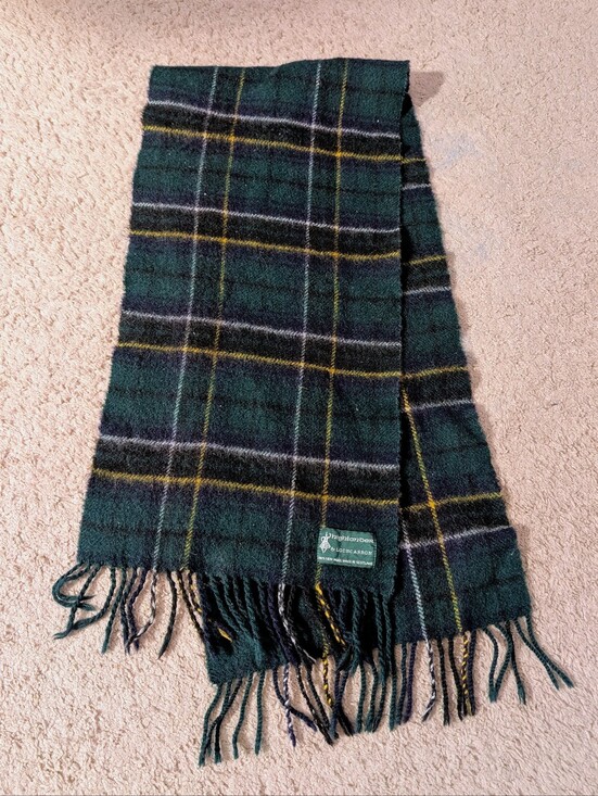 Lochcarron Of Scotland Accessories - Highlander Scotland Green Tartan 100% Wool Scarf